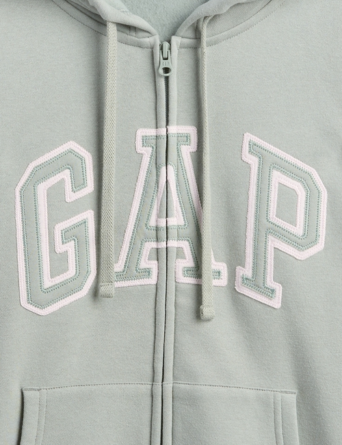 Relaxed Gap Logo Zip Hoodie