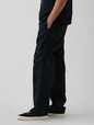 Linen-Cotton Relaxed Taper Pants