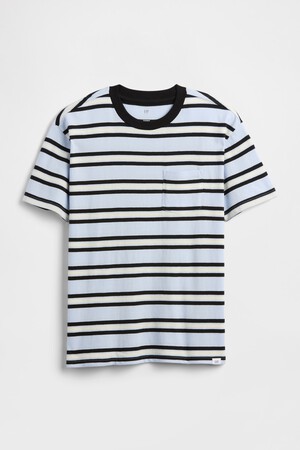 Kids Everyday Soft Stripe Pocket T-Shirt