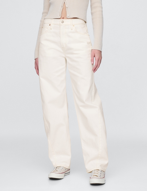 High Rise Barrel Jeans