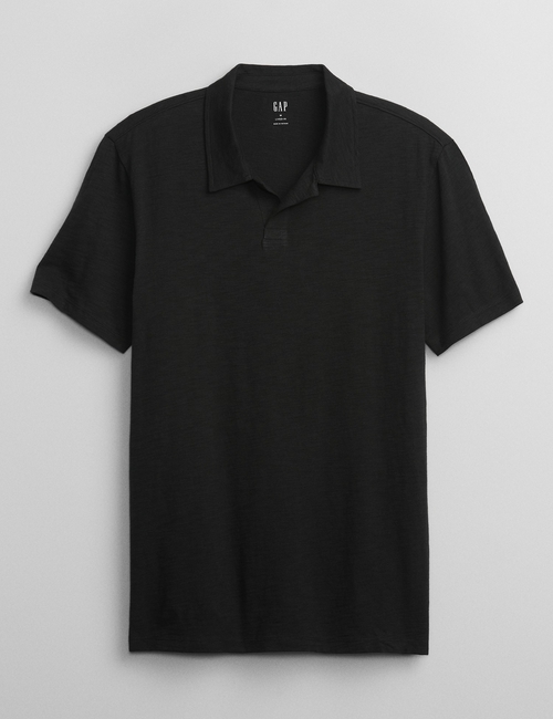 Lived-In Johnny Collar Polo Shirt