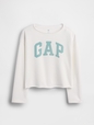 Kids French Terry Wide-Neck Logo Sweatshirt