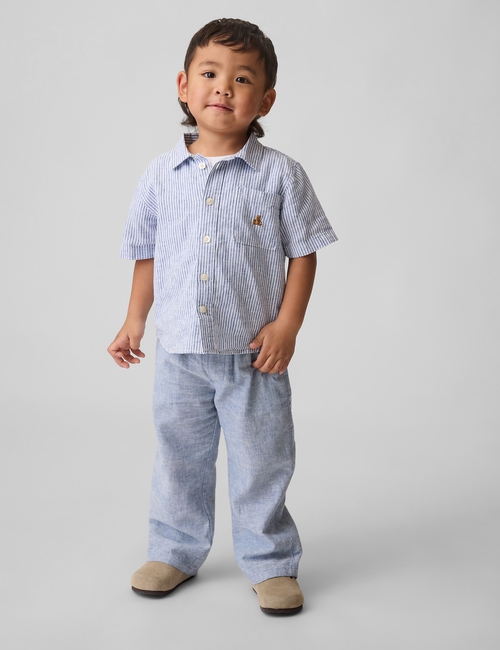Baby & Toddler Linen-Cotton Pull-On Pants