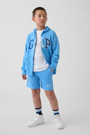 Kids Relaxed Gap Logo French Terry Pull-On Shorts