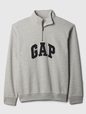 Relaxed Gap Logo Quarter-Zip Sweatshirt