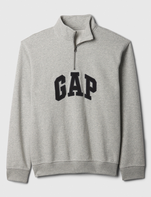 Relaxed Gap Logo Quarter-Zip Sweatshirt