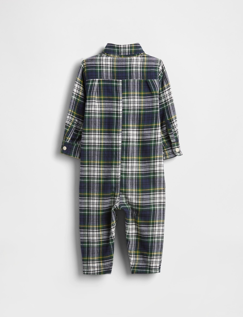 Baby Flannel Bear Pocket One-Piece