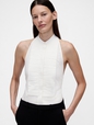 GAP STUDIO HALTER TUXEDO TOP