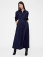 GAP STUDIO MAXI BELTED SHIRTDRESS