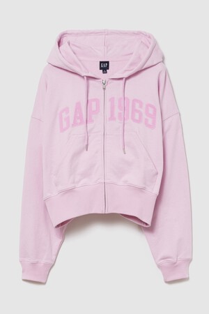 French Terry Oversized 1969 Logo Zip Hoodie