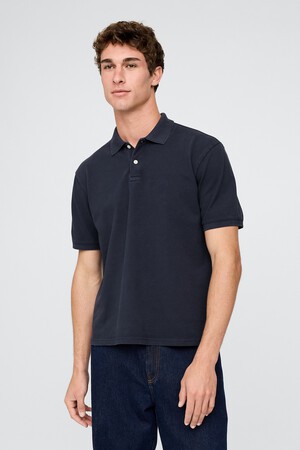 Relaxed Pique Polo Shirt