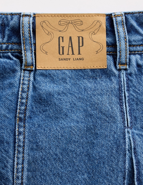 Gap × Sandy Liang Pleated Denim Mini Skirt