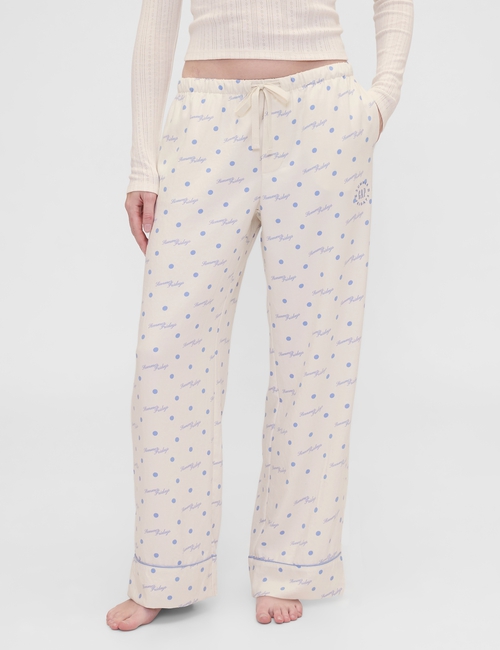 GAP X SUMMER FRIDAYS PRINTED FLANNEL PJ PANT SCRIP