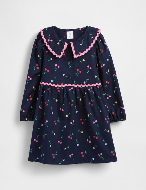 LS RIC RAC COLLAR DRESS