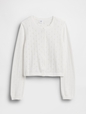 Kids Pointelle Cardigan Sweater