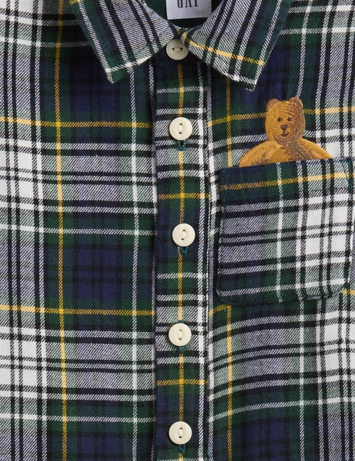 Baby Flannel Bear Pocket One-Piece