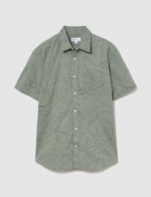 Stretch Poplin Shirt in Standard Fit