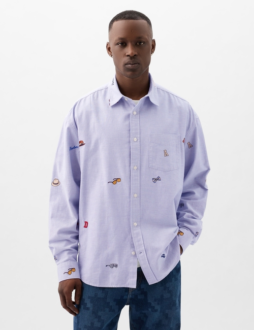 GAP × DAP Embroidered Oxford Shirt