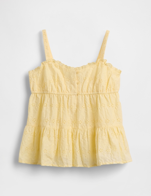Kids Tiered Eyelet Tank Top