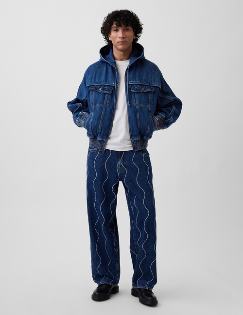 Gap × HFR Denim Zip Hoodie by Daveed Baptiste