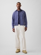 Relaxed Straight-Hem Canvas Utility Shirt