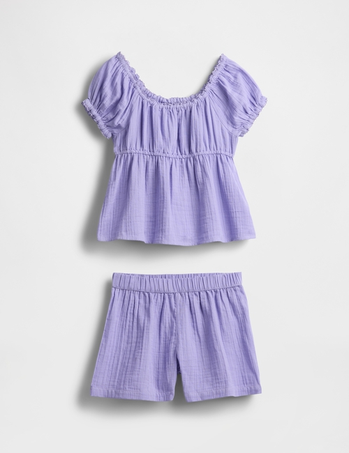 Kids Crinkle Gauze Outfit Set