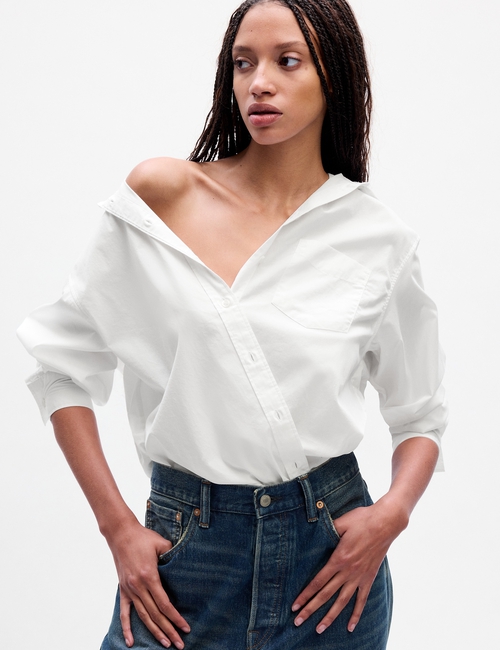 Organic Cotton Poplin Big Shirt
