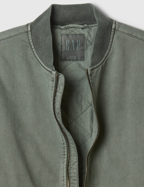 WASHED BOMBER JKT