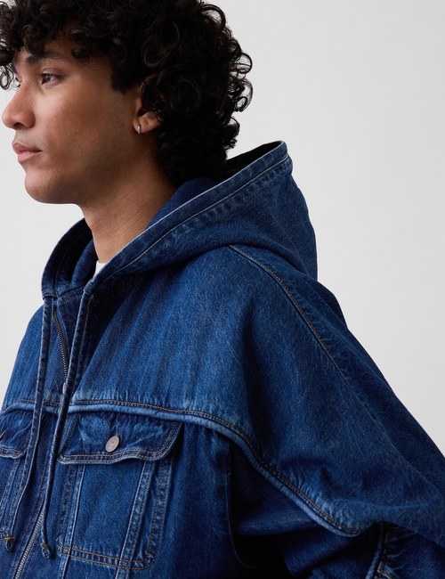 Gap × HFR Denim Zip Hoodie by Daveed Baptiste