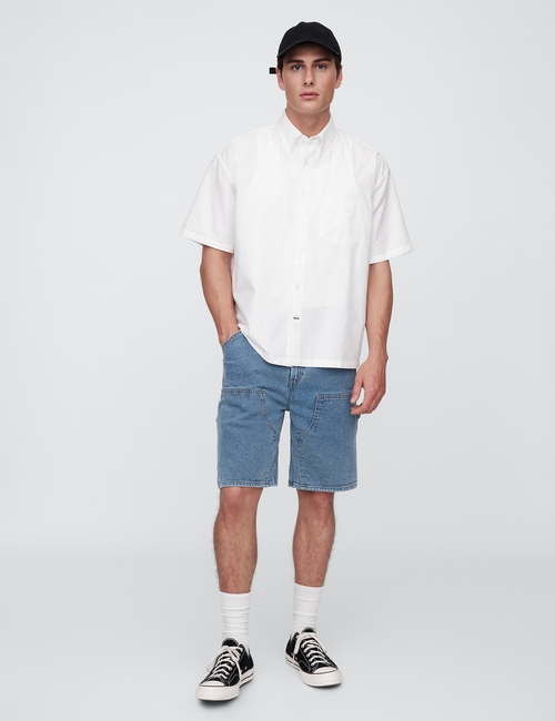 9" Denim Carpenter Shorts