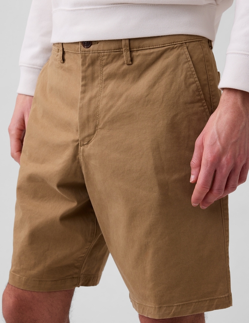 9" Essential Khaki Shorts