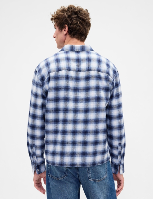 Organic Cotton Relaxed Flannel Shirt