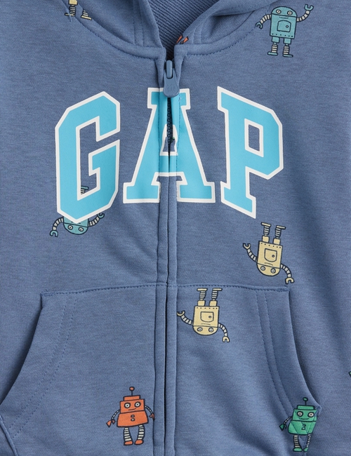 babyGap Relaxed Logo French Terry Zip Hoodie