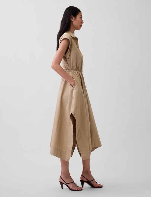 Poplin Handkerchief Shirtdress
