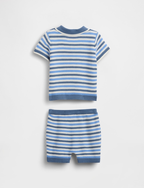 Baby Sweater Polo Outfit Set