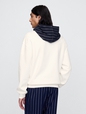 Vintage Soft Striped Logo Hoodie