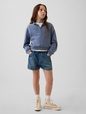 Kids High Rise Denim Easy Dolphin Shorts