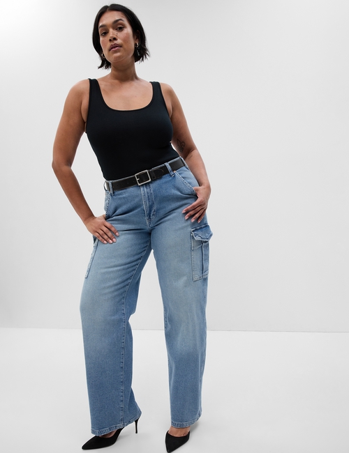 Mid Rise '90s Loose Cargo Jeans