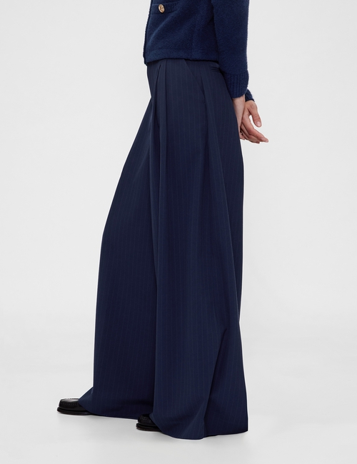 GapStudio Mid Rise Pleated Baggy Trousers