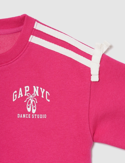 LS ATHLETIC FLC CREW X SHORT SET