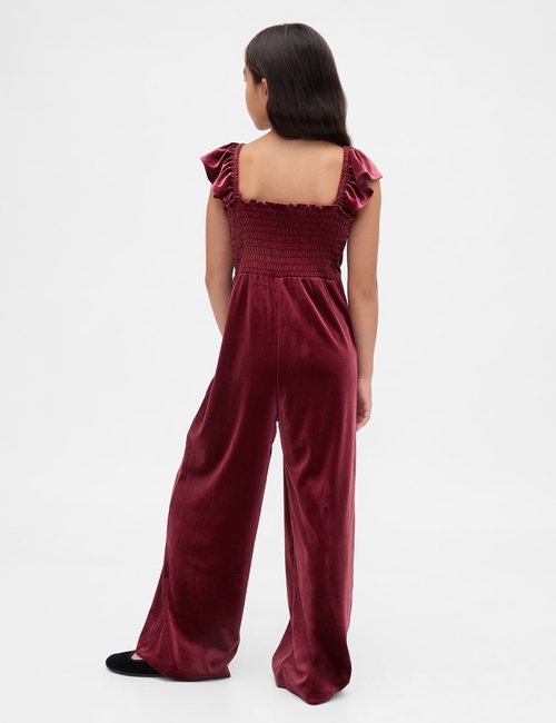 Kids Velvet Jumpsuit