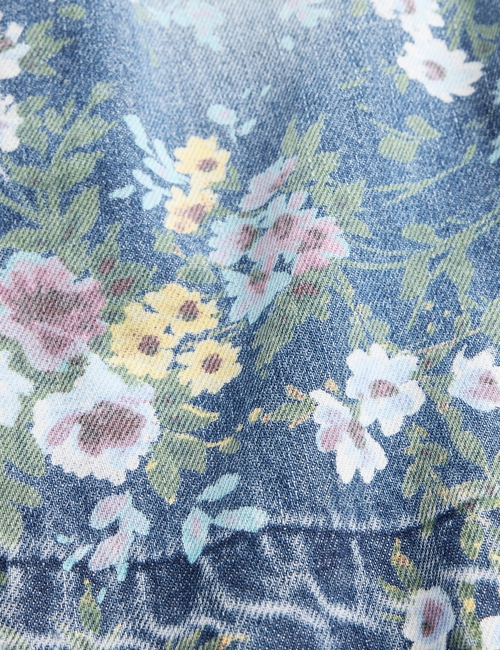 Baby & Toddler Floral Pull-On Baggy Jeans