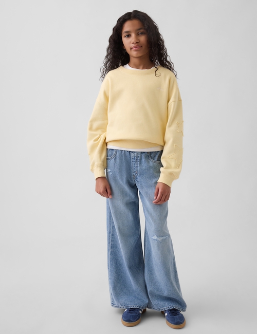 Kids VintageSoft Wedge Crewneck Sweatshirt