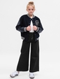 Kids High Rise Stride Wide-Leg Ankle Jeans