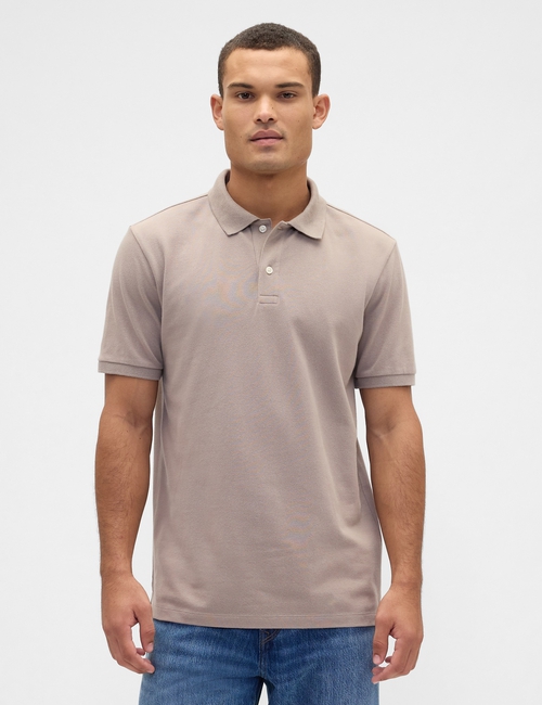 V-STRETCH PIQUE POLO - SOLID
