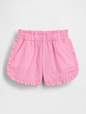 Baby & Toddler Linen-Cotton Ruffle Dolphin Shorts