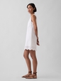 SL EYELET TRIM SHIFT DRESS