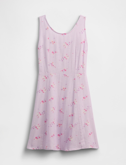 Kids Linen-Blend Tank Dress