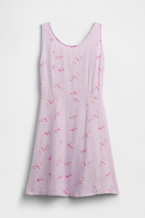 Kids Linen-Blend Tank Dress