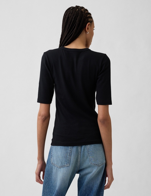 Modern Elbow-Sleeve T-Shirt